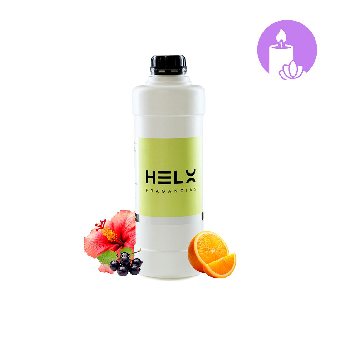 Vela de soja Hawaian Hibiscus en envase 1 Litro. Aroma tropical y floral, ideal para ambientes veraniegos y relajados.