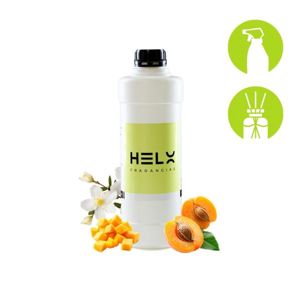 Perfumina Melocotón y Mango en envase 1 Litro — fragancia frutal y jugosa para ambientes.