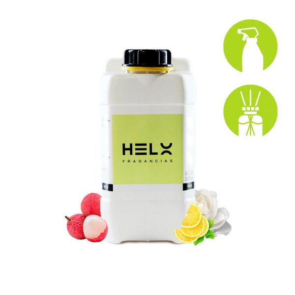 Perfumina Rosa Blanca y Litchi en envase 5 Litros — formato 5 Litros para emprendedores y uso comercial.