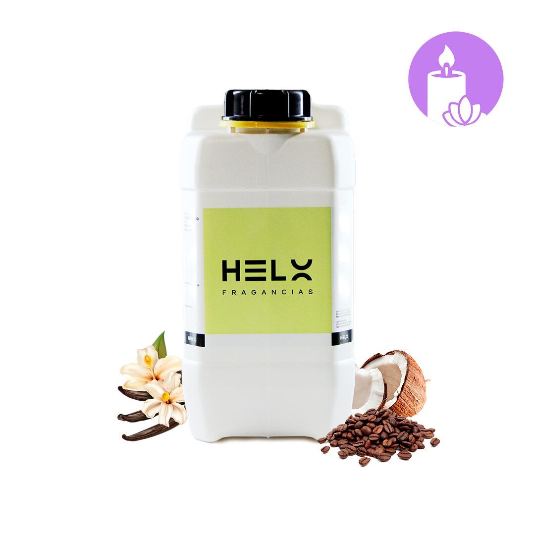 Vela de soja Capuccino en envase 5 Litros. Formato 5 Litros para emprendedores y uso en locales comerciales.