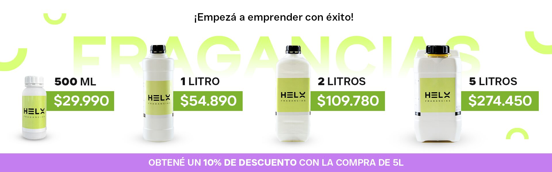 Banner precio de los bidones