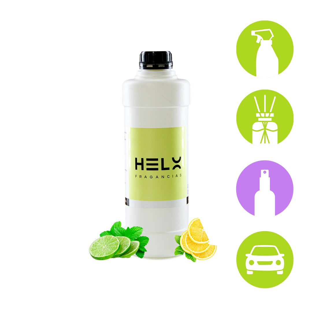perfumina aroma lima y menta en envase 1 litro