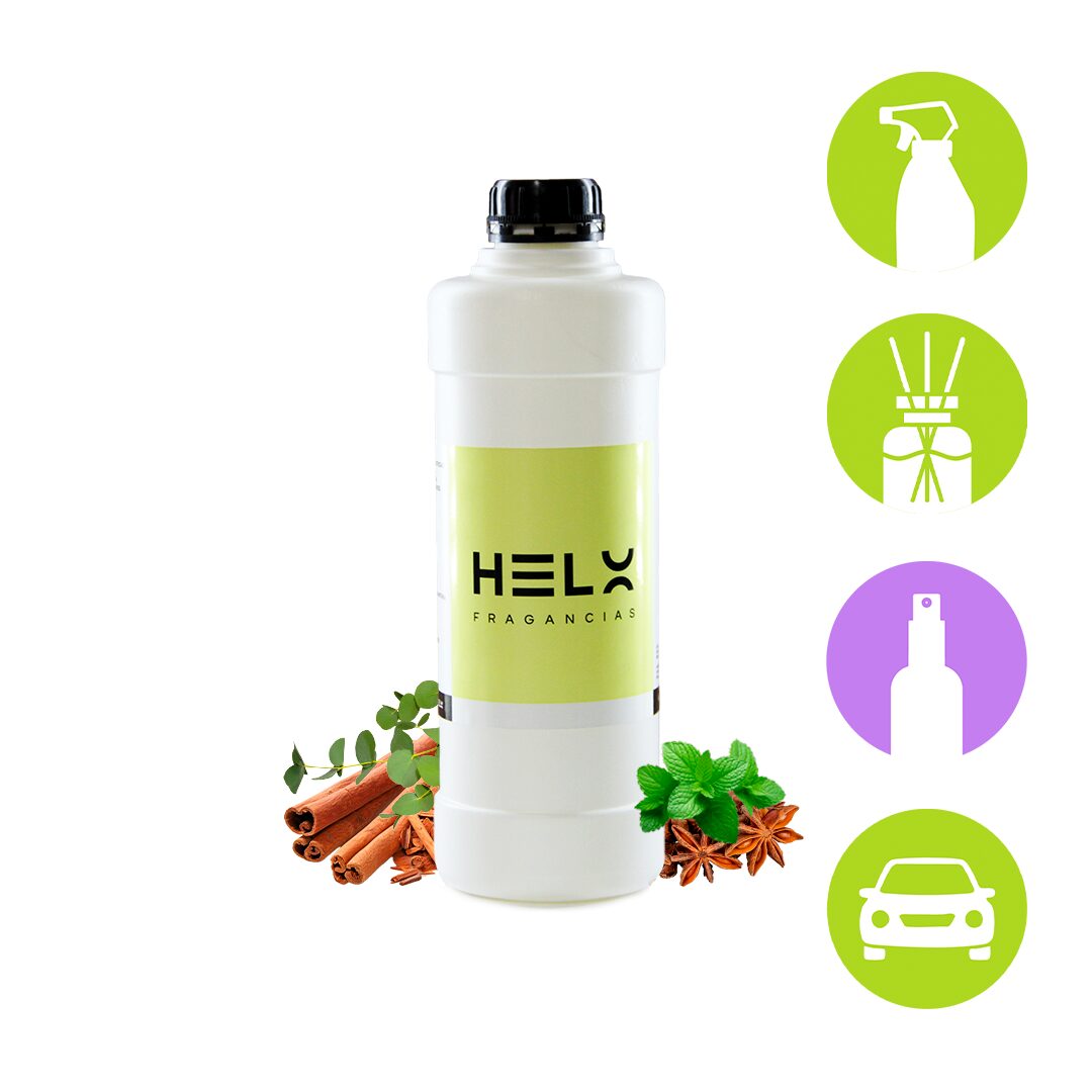 perfumina aroma mentol menta en envase de 1 litro