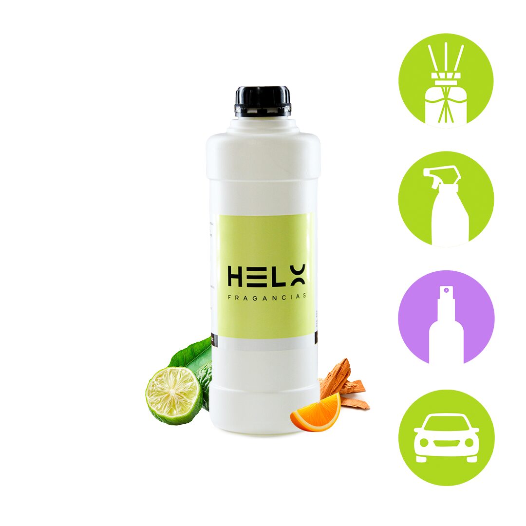 difusor aroma sandalwood y bergamota en envase de 1 litro