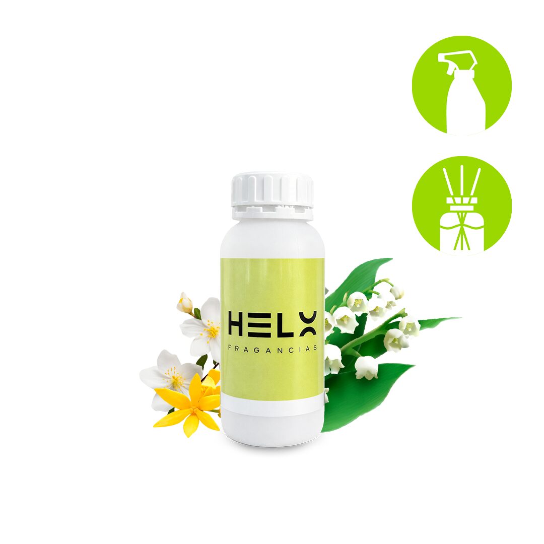 perfumina aroma flores blancas en envase de 500 mililitros