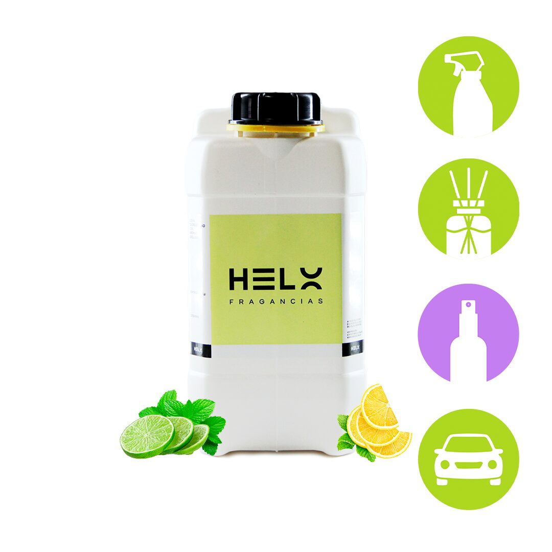 perfumina aroma lima y menta en envase 5 litros