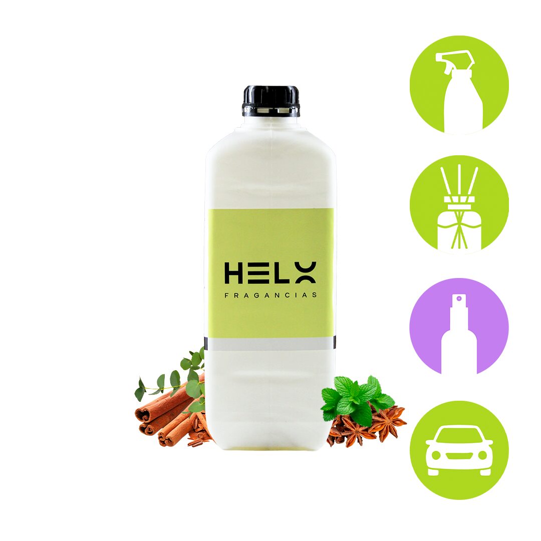 perfumina aroma mentol menta en envase de 2 litros