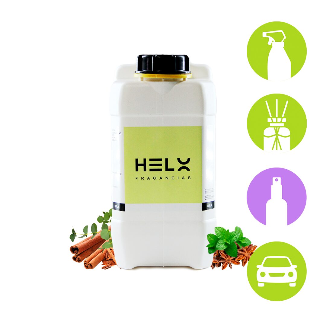 perfumina aroma mentol menta en envase de 5 litros