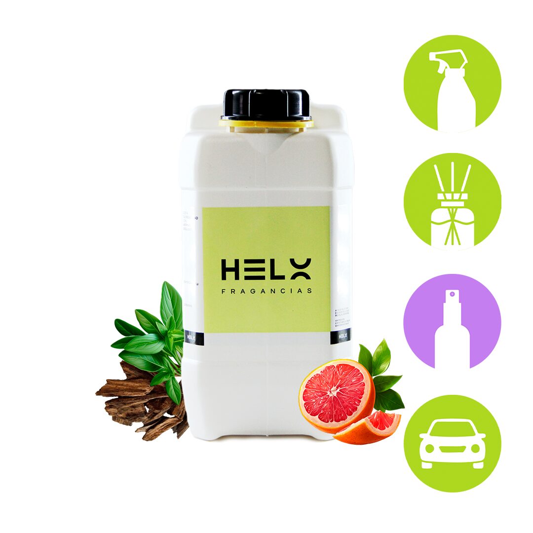 perfumina aroma salvia y papiro en envase de 5 litros