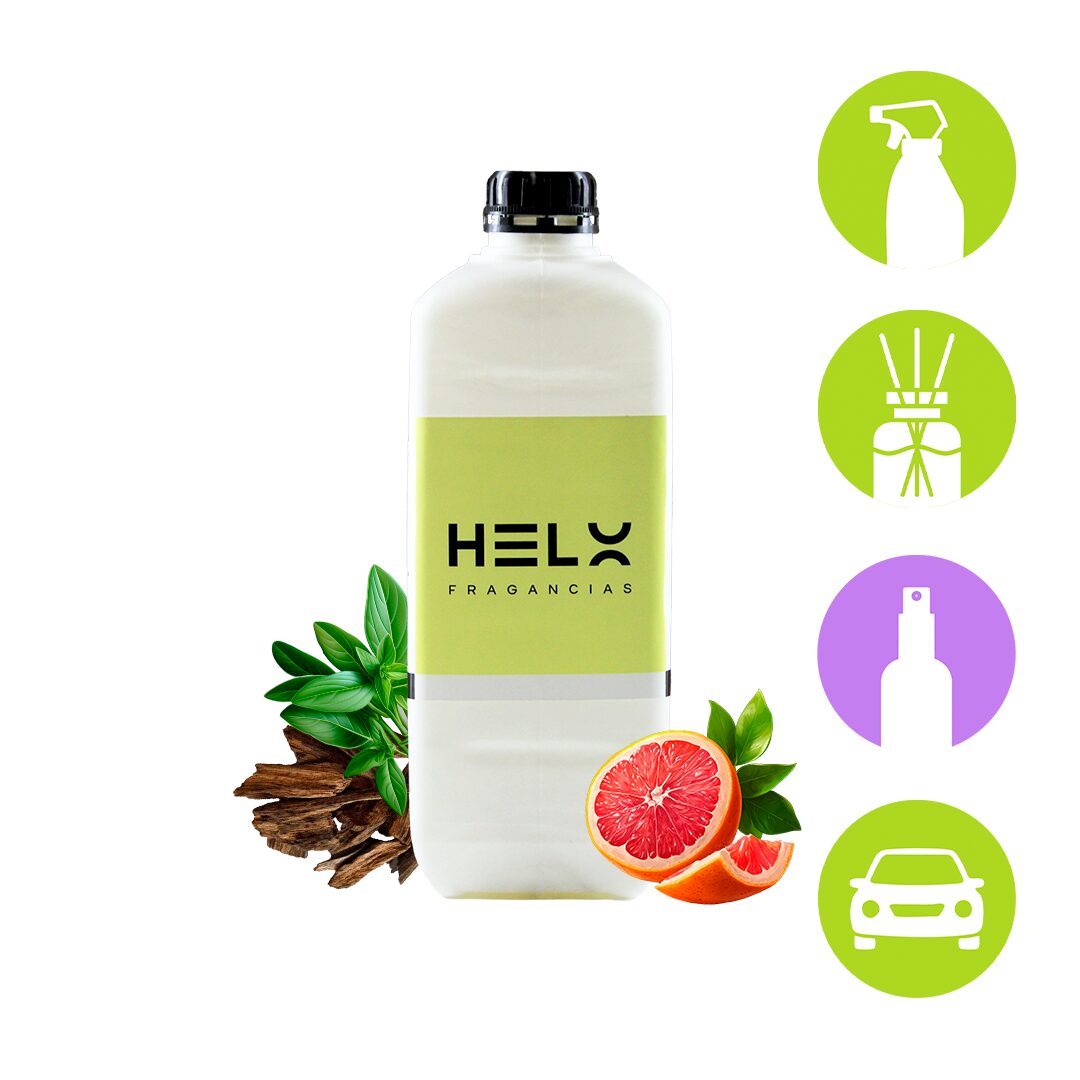 perfumina aroma salvia y papiro en envase de 2 litros