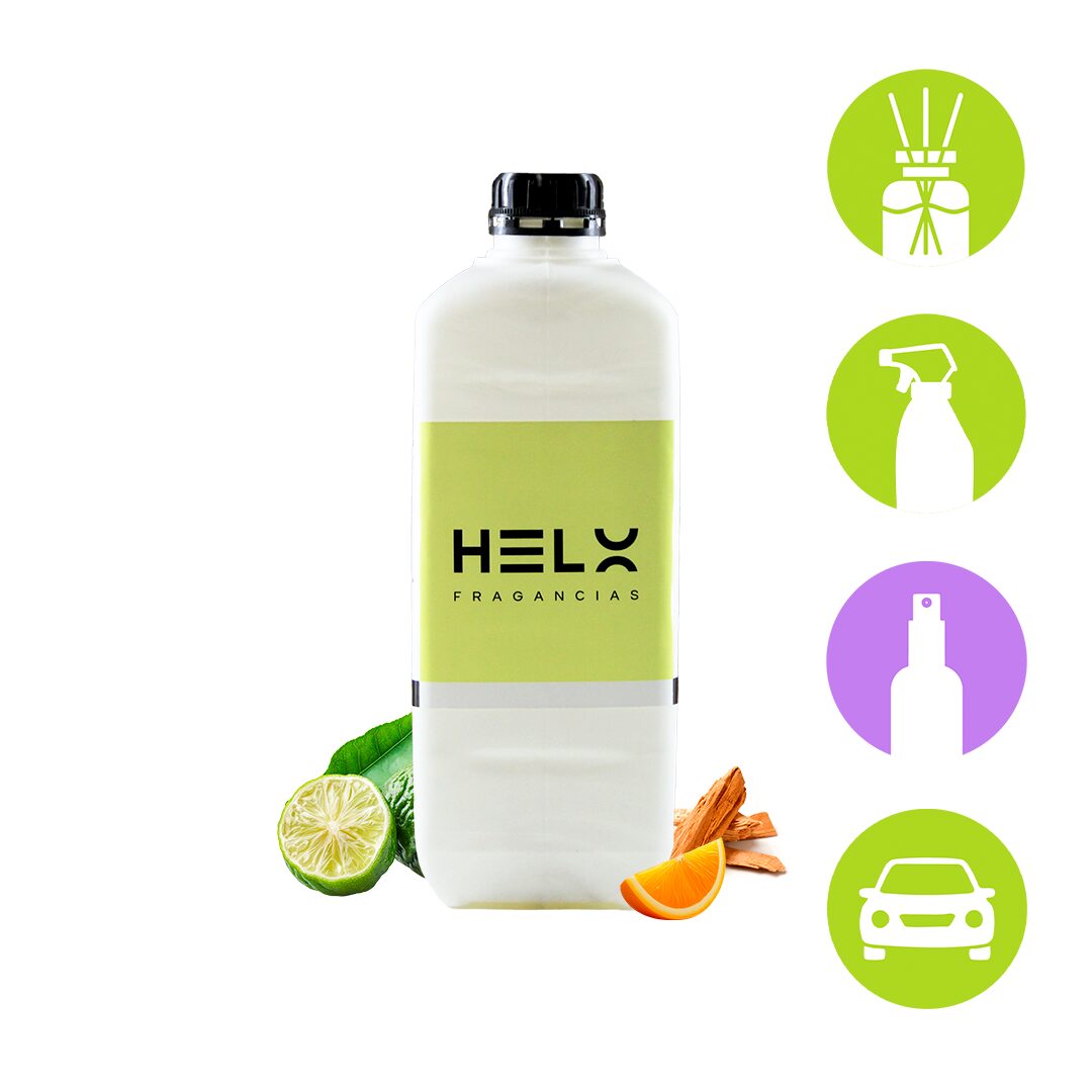 difusor aroma sandalwood y bergamota en envase de 2 litros