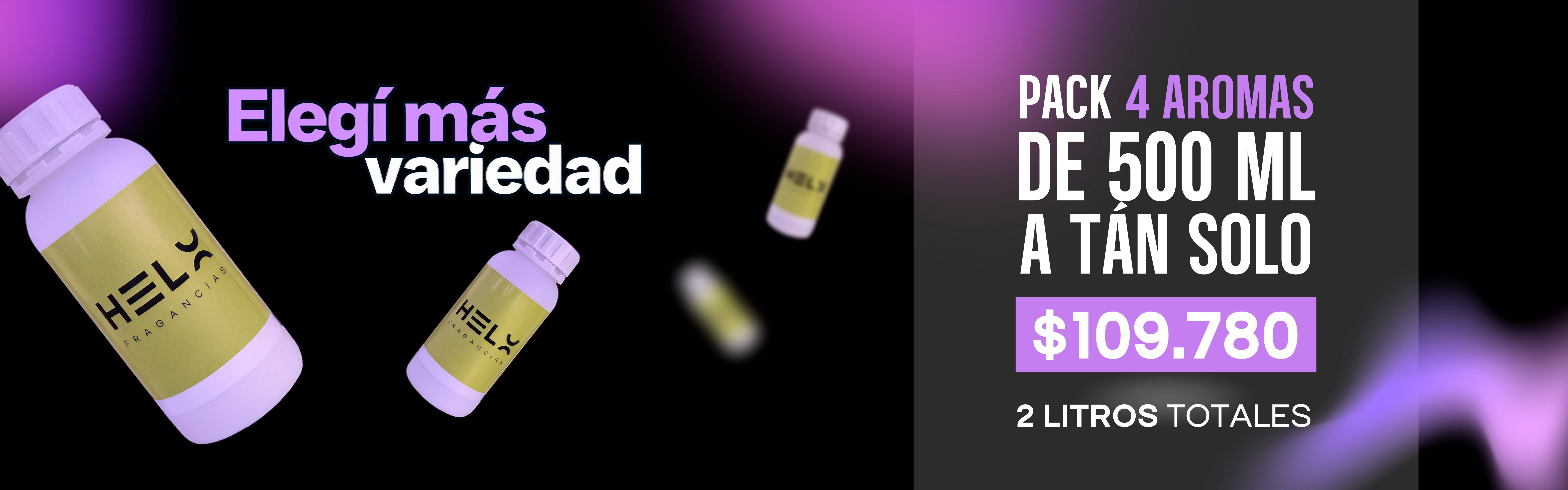 Promocion 4 esencias de 500 mililitros